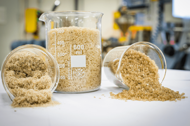 Pelletized material developed at Tecnopackaging